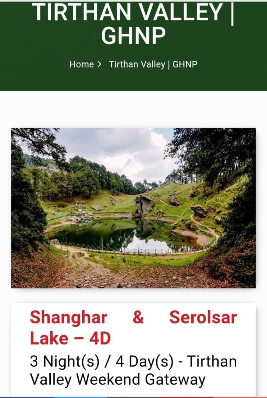 Tirthan Crest Homestay Banjar Экстерьер фото