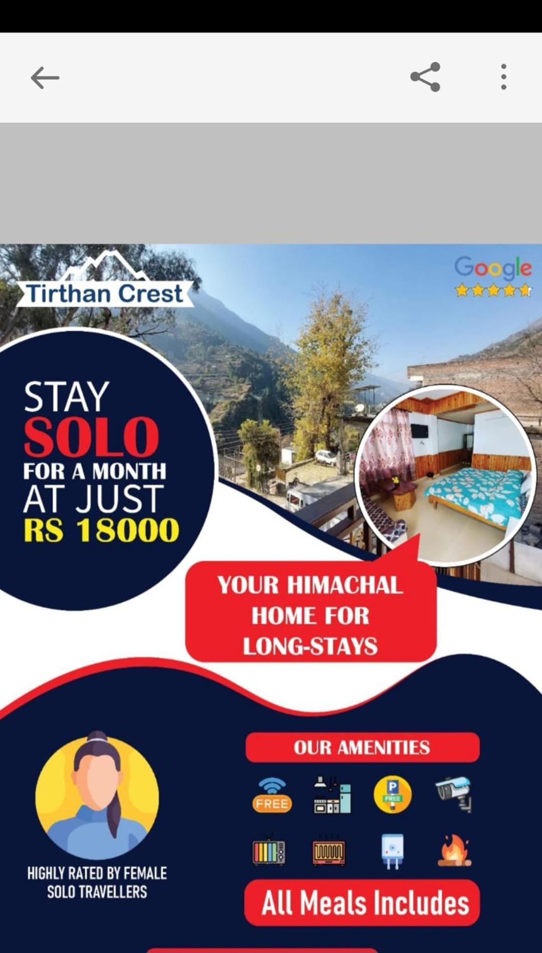 Tirthan Crest Homestay Banjar Экстерьер фото